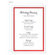Foil Frame Menu Cards Image 15 of 15